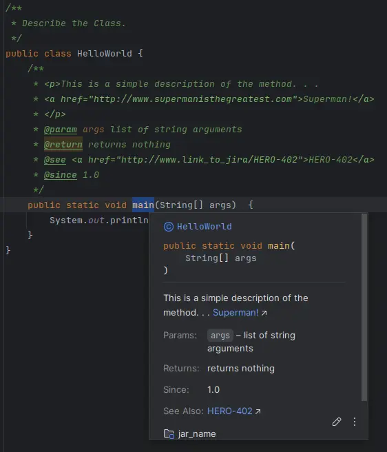 java doc